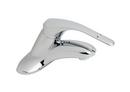 0.5 gpm Centerset Lavatory Faucet with Flow Restrictor, Pop-Up Drain and Single Lever Handle in Polished Chrome