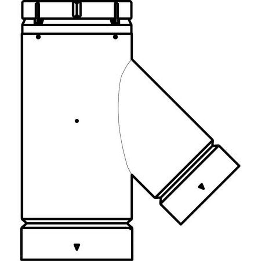 Ecco Manufacturing 4 x 11-11/16 x 4-1/2 in. Double Wall Wye 