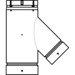 4 x 5 x 11-11/16 x 4-1/2 in. Double Wall Wye