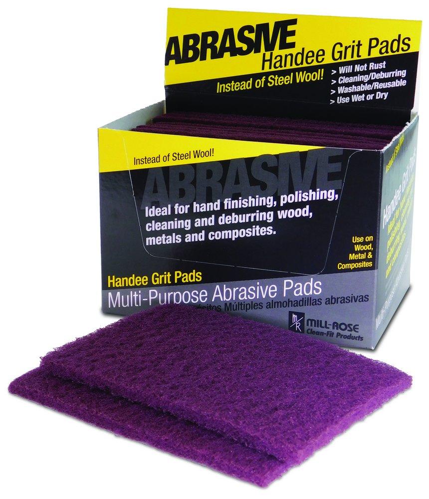 Mill-Rose Maroon 4 in. Nylon Fine Hand Pad 