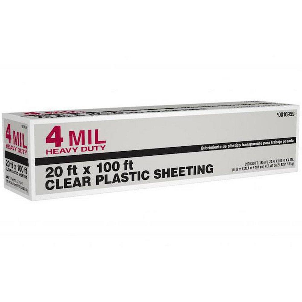 Sunbelt Plastics Clear 20 in. 4 mil Polyethylene Roll in Clear 