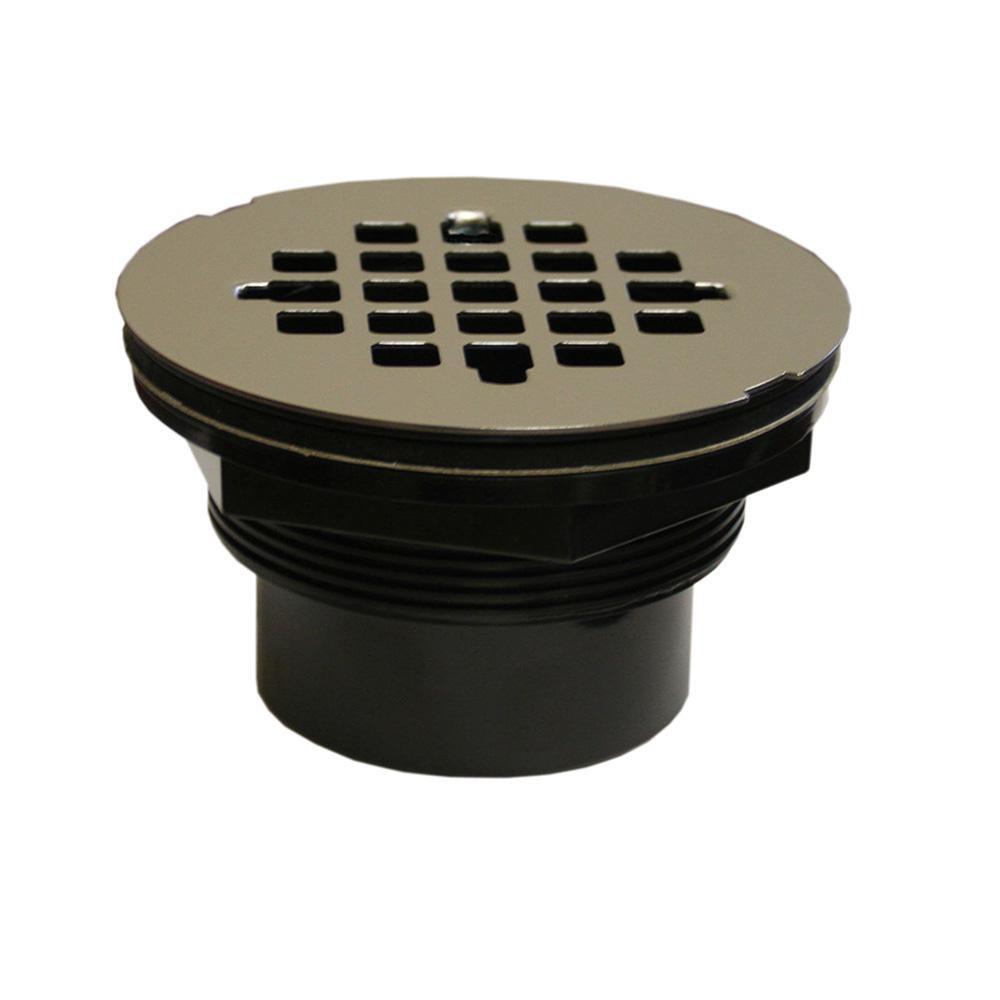 2 in. ABS Drop-in Solvent Outlet Shower Stall Drain with Stainless Steel Strainer 