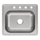 Dayton Elite Satin 25 x 22 in. Stainless Steel Single Bowl Drop-in Kitchen Sink in Elite Satin 