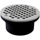 3 x 4 in. General Purpose ABS Drain with 5 in. Stainless Steel Round Strainer