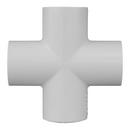White PVC Schedule 40 Cross Tee 