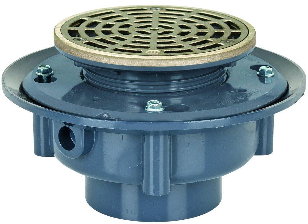 Sioux Chief Flash Drain with Round Pattern Ring and Strainer 