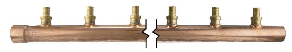 Sioux Chief Copper Male Sweat x Female Sweat Valve Manifold 