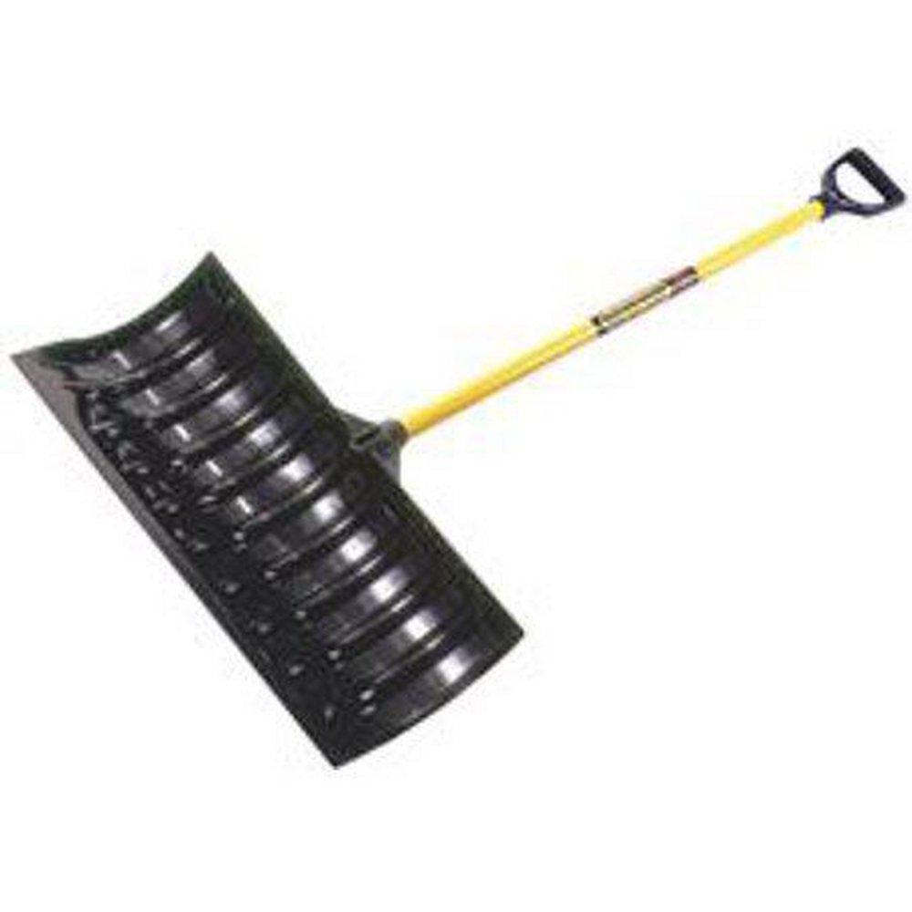 Seymour Midwest Black Structron Snow Pusher with ABS Blade in Black with Yellow 