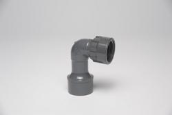 1 in. Slip x Swivel Nut Schedule 40 PVC 90 Degree Manifold Elbow in Grey