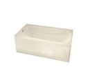 MAAX White 59-7/8 x 31-3/4 in. Whirlpool Alcove Bathtub in White 