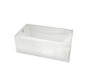 MAAX White 59-7/8 x 31-3/4 in. Whirlpool Alcove Bathtub in White 