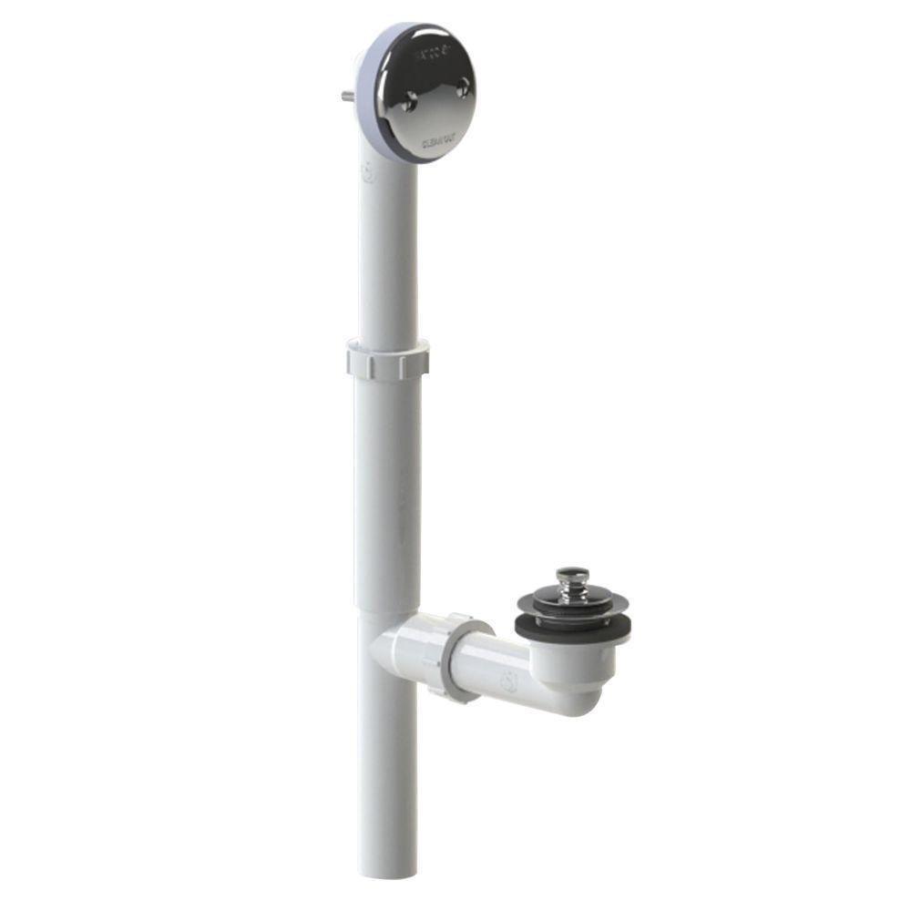 Watco Brushed Nickel 16 in. Plastic Lift and Turn Drain 