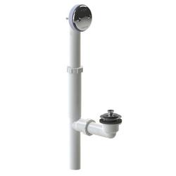 16 in. Plastic Lift & Turn Drain in Brushed Nickel