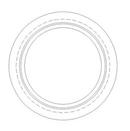 Olympic Foundry 4 in. Cast Iron Flange Up Manhole Ring 