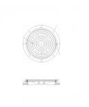 Olympic Foundry 22 in. Cast Iron Manhole Cover Sanitary Sewer 