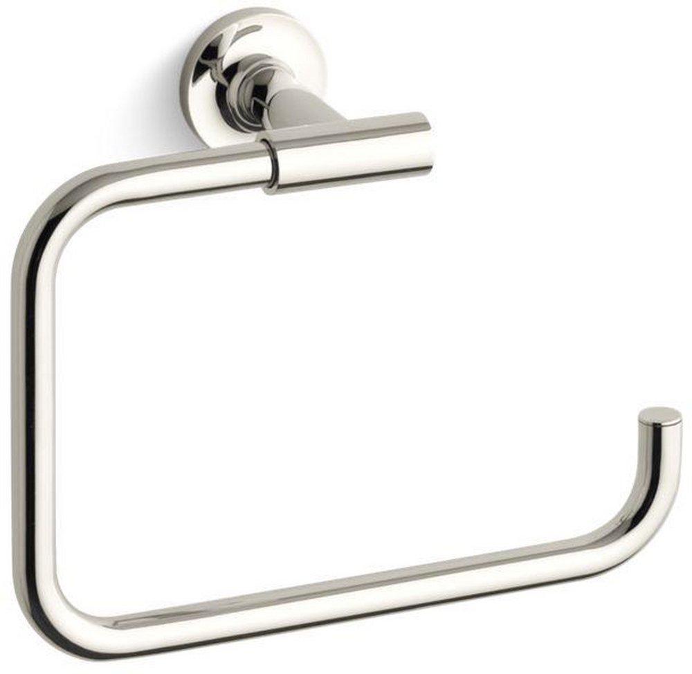 KOHLER Vibrant&reg; Polished Nickel Rectangular Open Towel Ring 