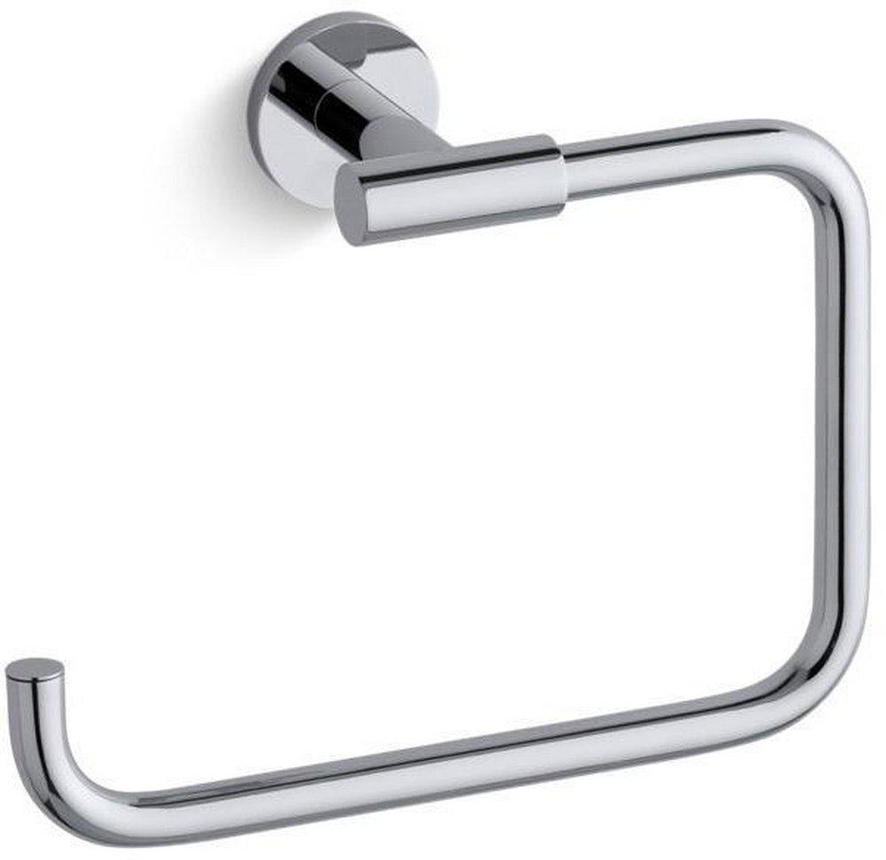 KOHLER Polished Chrome Rectangular Open Towel Ring 