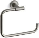 KOHLER Vibrant&reg; Brushed Nickel Rectangular Open Towel Ring 