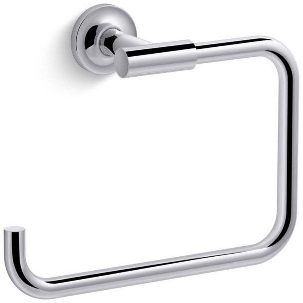 KOHLER Polished Chrome Rectangular Open Towel Ring 