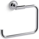 Rectangular Open Towel Ring in Polished Chrome