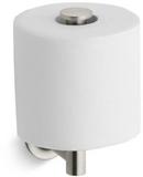 KOHLER Vibrant&reg; Brushed Nickel Wall Mount Toilet Tissue Holder 