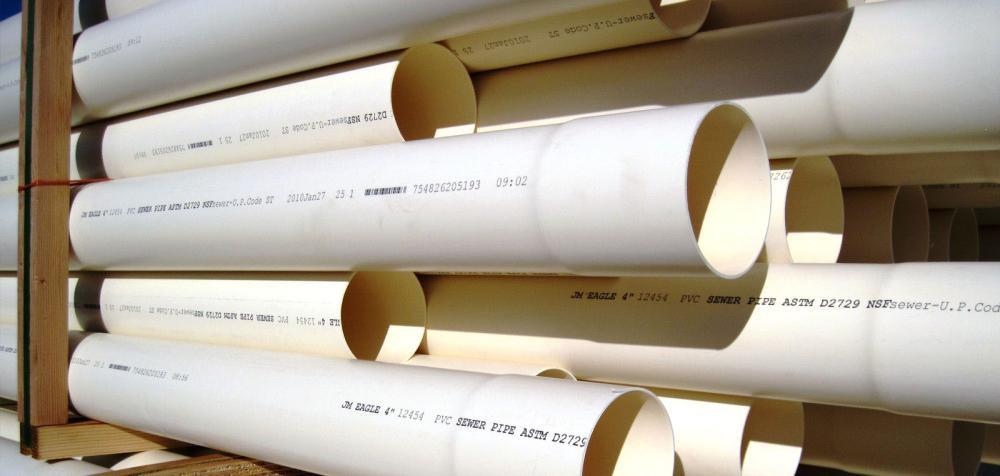 White 10 ft. Schedule 40 Bell End Sewer PVC Drainage Pipe 
