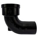Black Hub x Spigot Service Cast Iron 1/4 Bend 