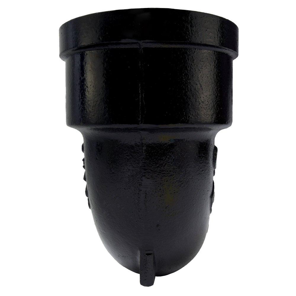 Black Hub x Spigot Service Cast Iron 1/4 Bend 