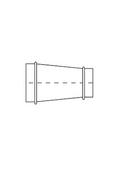 6 X 2 Ductile Iron 125# Flange P-401 Concentric Reducer 