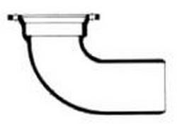 8 in. Mechanical Joint x Plain End AWWA Ductile Iron C153 Short Body Bend