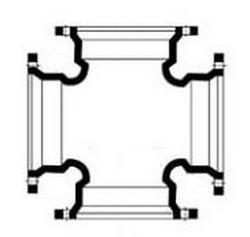 4 in. Mechanical Joint Ductile Iron C153 Short Body Cross (Less Accessories)