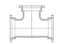 14 X 10 Ductile Iron 125# Flange P-401 Tee 