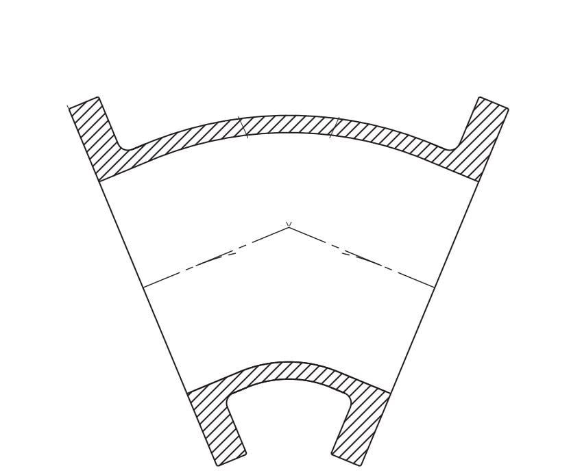 Tyler Union Flanged Global Ductile Iron 45 Degree Bend 