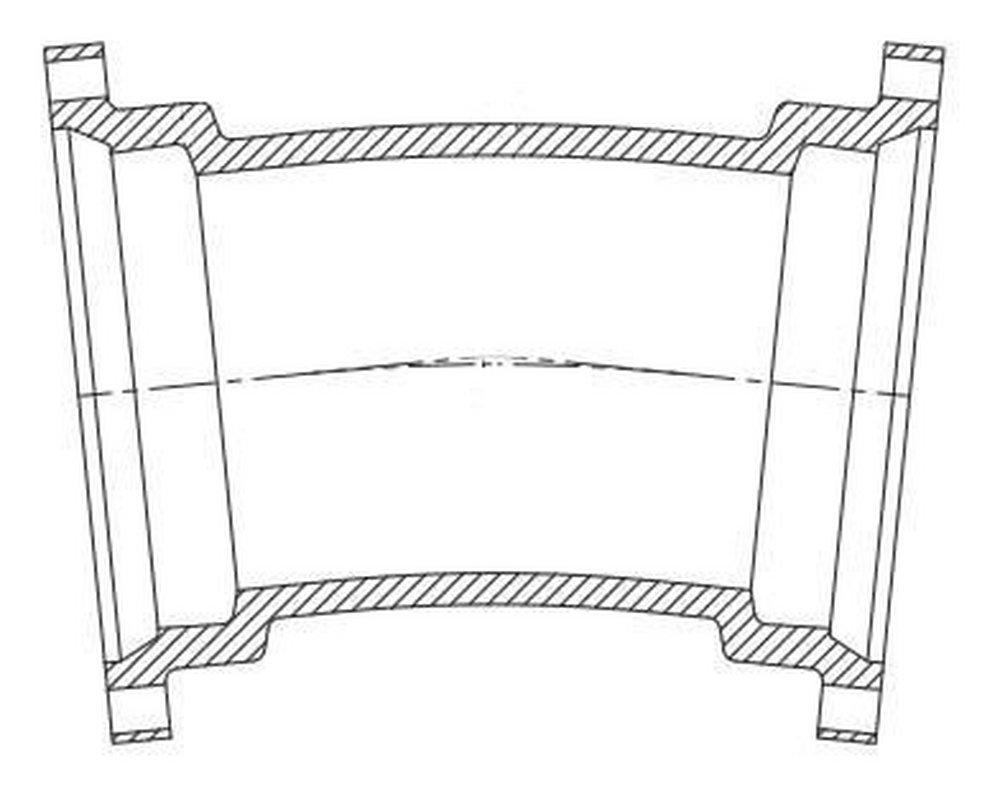 Mechanical Joint Straight Epoxy Ductile Iron Protecto P-401 C110 Full Body 11-1/4 Degree Bend (Less Accessories) 