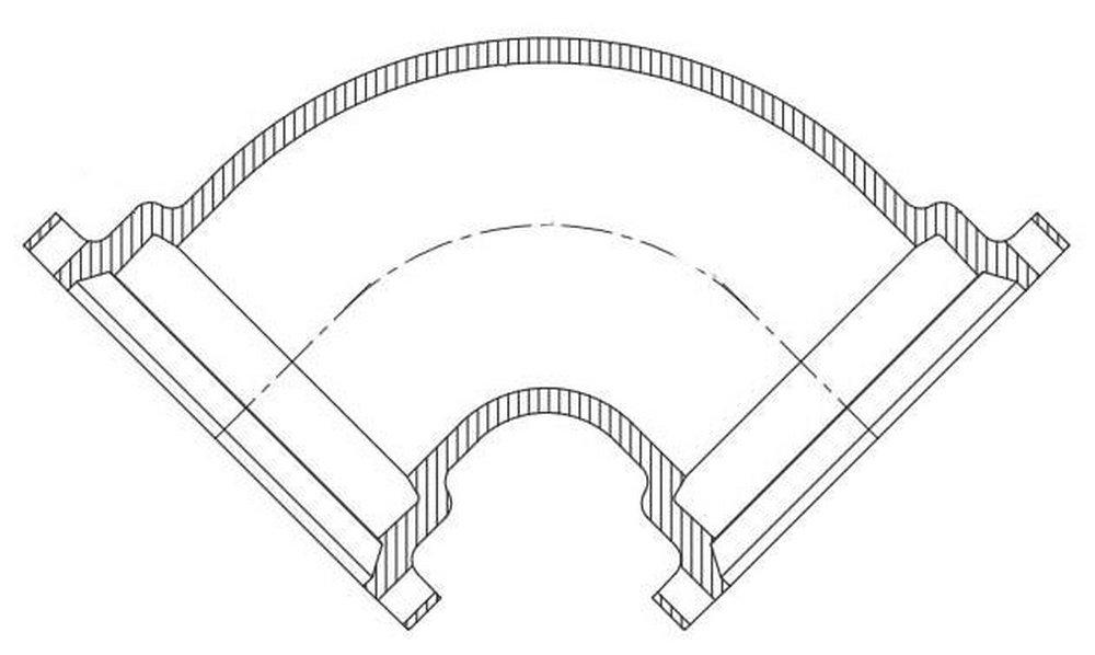 Mechanical Joint Ductile Iron C110 Full Body 90 Degree Bend (Less Accessories) 