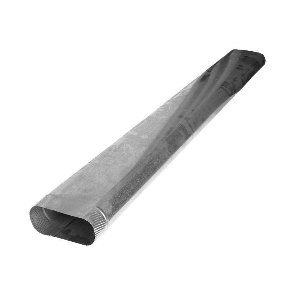 Northwest Metal Products 102 in. Galvanized Steel Oval Duct Pipe 