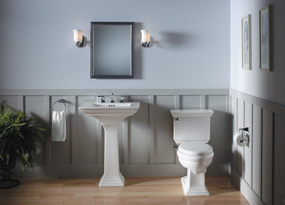 KOHLER Silver 26 in. Surface Mount and Recessed Mount Medicine Cabinet 