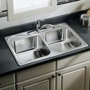 33 X 22 4 Hole Double Bowl Stainless Steel SINK BLDR Pack