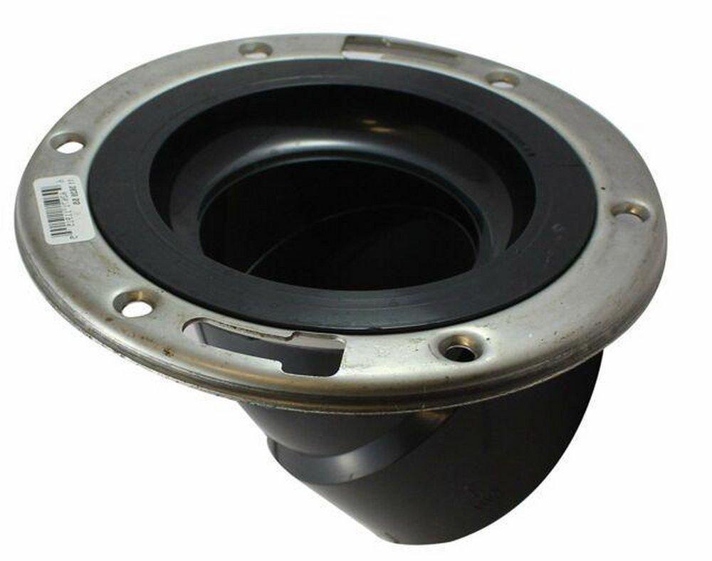 ABS 45 Degree Closet Flange with Metal Ring 