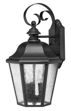 17-1/2 in. 40 W 3-Light Candelabra Lantern in Black