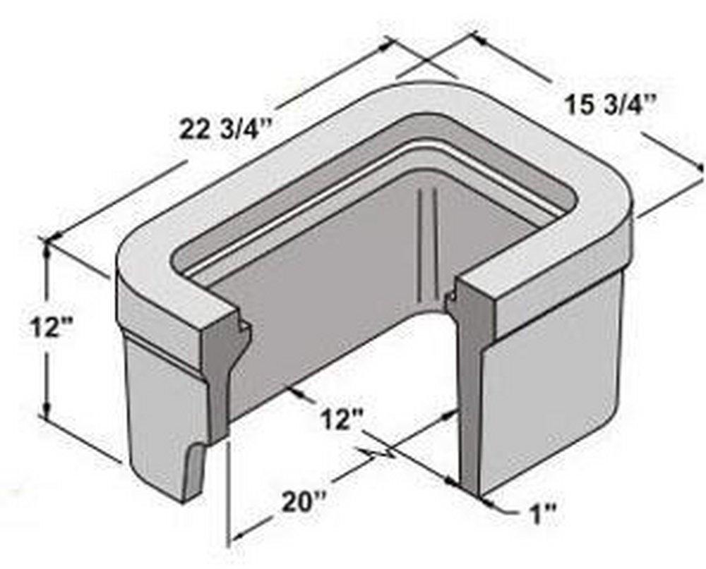 Brooks Products 12 x 15-3/4 in. Meter Box Body Only 