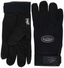 S Size Synthetic Leather Glove in Black