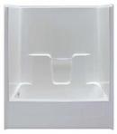 Hamilton Bathware White 60 x 32 in. Fiberglass Left Hand Tile Tub and Shower 