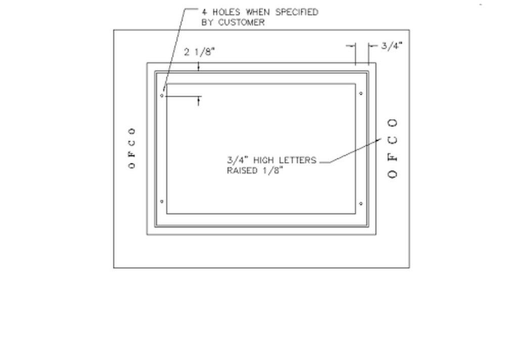 Olympic Foundry Catch Basin Lock Frame 