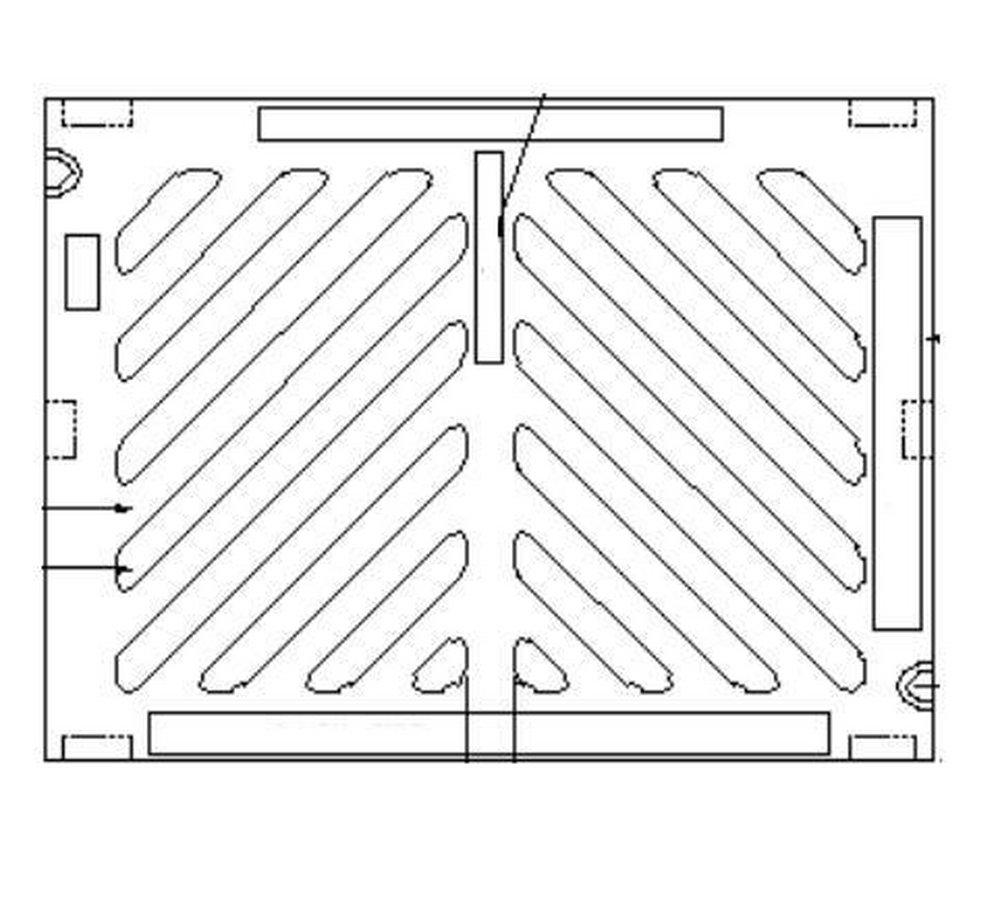 Olympic Foundry 18 in. Lock Catch Basin Diagonal Grate 