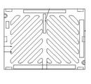 Olympic Foundry 18 in. Lock Catch Basin Diagonal Grate 