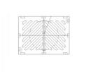 Olympic Foundry 20 in. Ductile Iron Catch Basin Diagonal Grate 