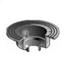 3 in. No-Hub Cast Iron Body Large Sump