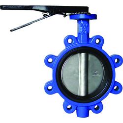 6 in. Resilient Seated Lug-Style Butterfly Valve with EPDM Seat and Lever Lock Handle