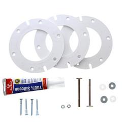 PVC Complete Closet Flange Extension Kit with Caulk